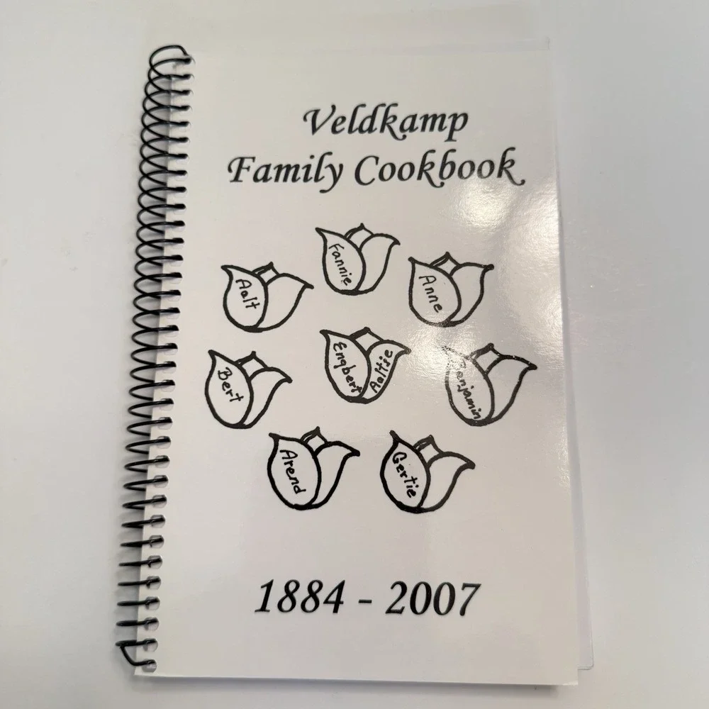 Veldkamp Family Cookbook 1884-2007 Spiral Bound Recipes Iowa Dutch